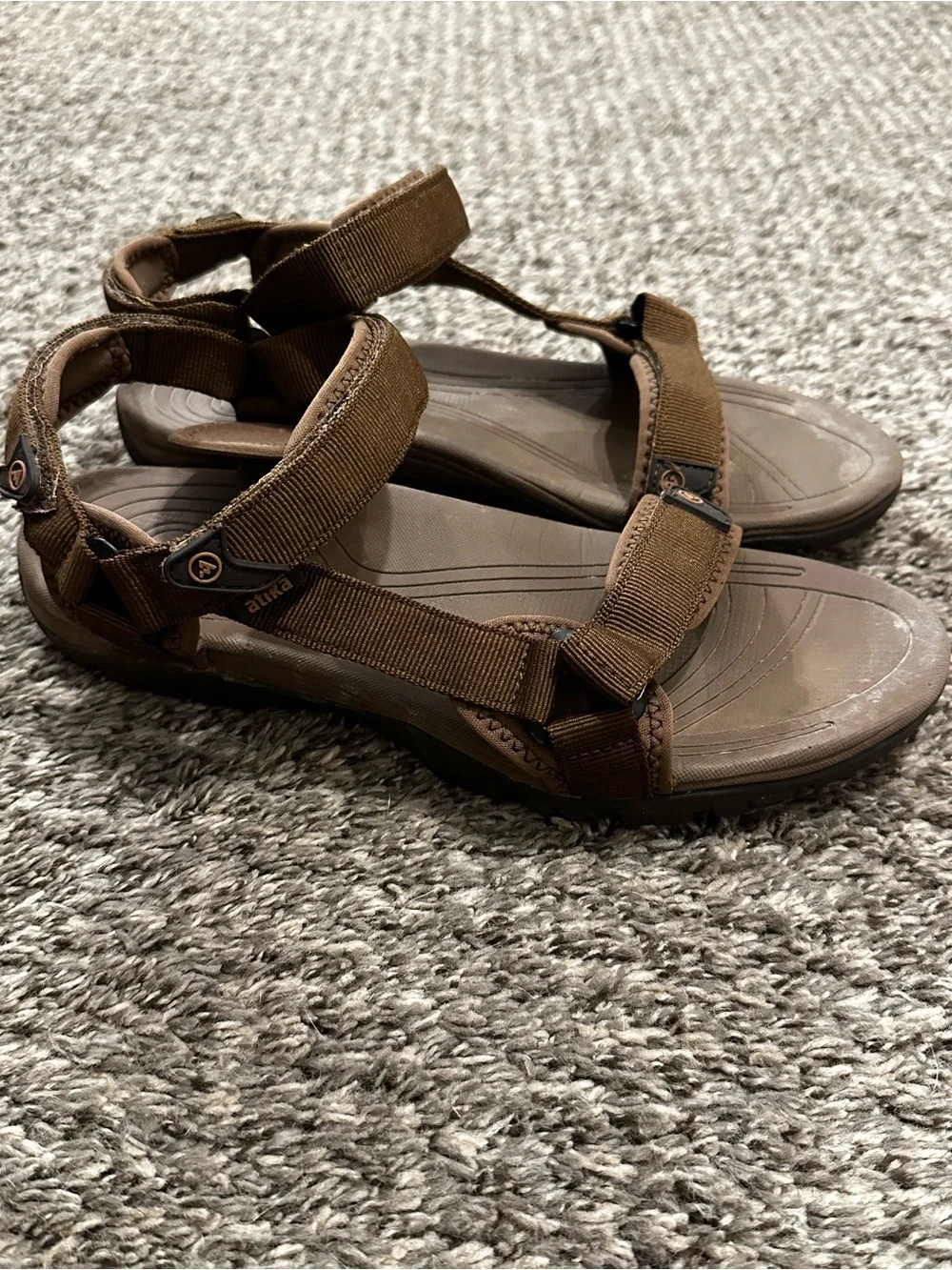 Atika Men’s Brown Sport Adjustable Strap Sandals